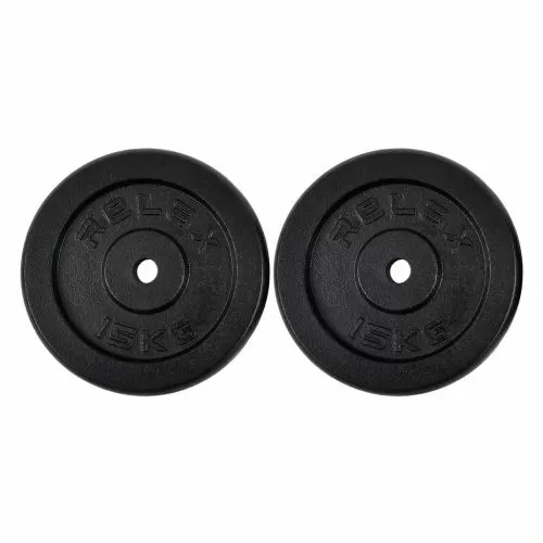 RING Utezi 2x15kg od lijevanog željeza - RX PLO1-15