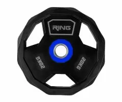 RING olimpijski gumirani pločasti uteg 20kg