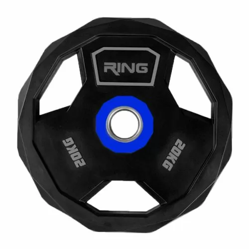 RING olimpijski gumirani pločasti uteg 20kg