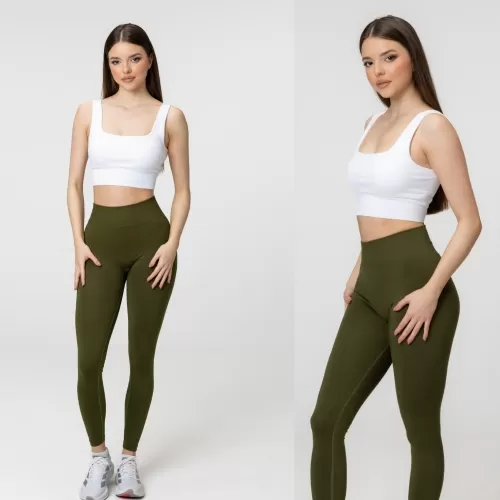 RING Flow Seamless tajice Deep Olive