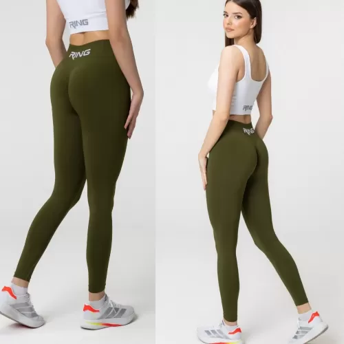 RING Flow Seamless tajice Deep Olive