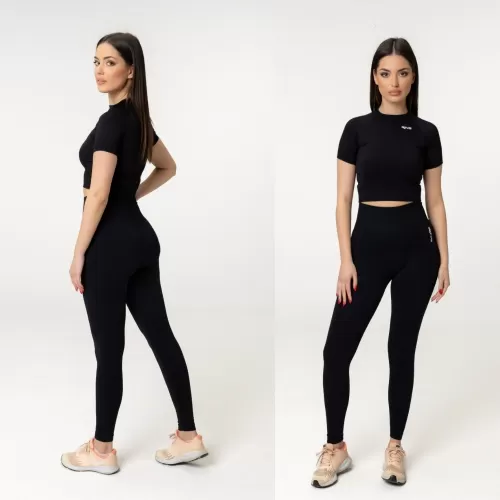 RING Core Seamless tajice Jet Black